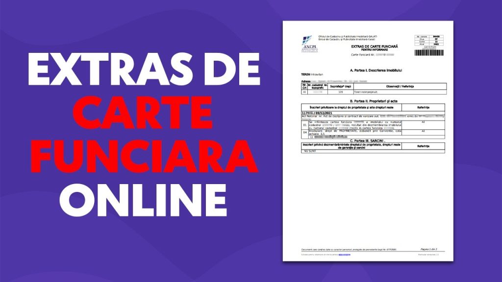 Cum obții un extras de carte funciară pas cu pas - Idelui lui Adi
